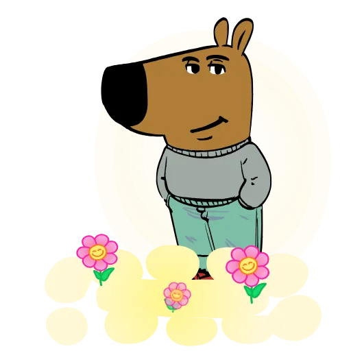 Стикер 37 Chill Guy