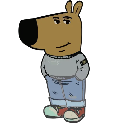 Стикер 5 Chill Guy