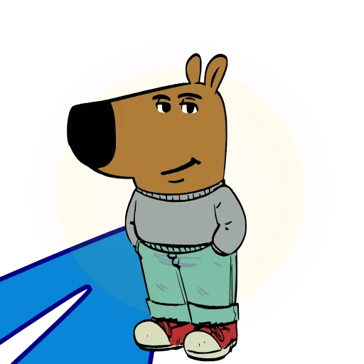Стикер 38 Chill Guy