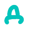 🤩 Эмодзи «Бирюзовые буквы, русские и английские» для Telegram