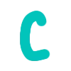 🤩 Эмодзи «Бирюзовые буквы, русские и английские» для Telegram