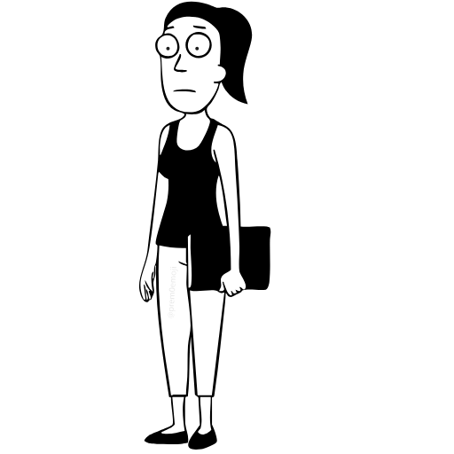 🤩 Эмодзи «⠀ ⠀ ⠀ ⠀Рик и Морти» для Telegram