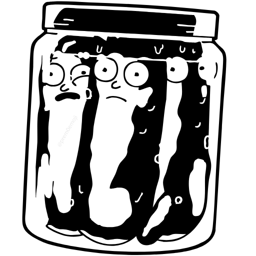 🤩 Эмодзи «⠀ ⠀ ⠀ ⠀Рик и Морти» для Telegram