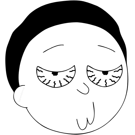 🤩 Эмодзи «⠀ ⠀ ⠀ ⠀Рик и Морти» для Telegram
