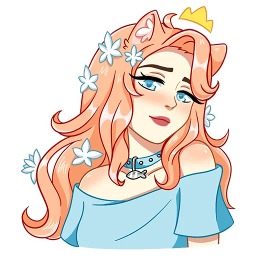 👸 Стикер «Эмми» для Telegram