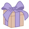 🎁 Эмодзи «Сиреневые буквы и иконки» для Telegram