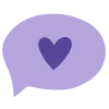 💜 Эмодзи «Сиреневые буквы и иконки» для Telegram