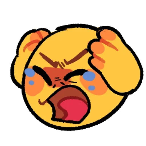 😰 Стикер «Emoji Cute» для Telegram