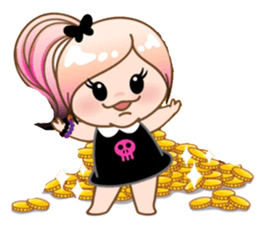 💰 Стикер «eMo GirLz» для Telegram