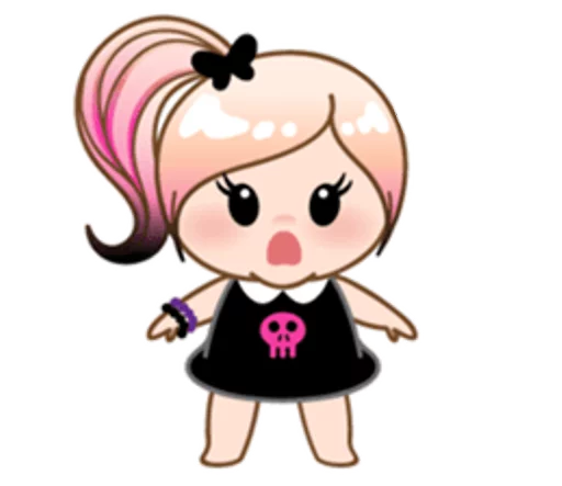 😮 Стикер «eMo GirLz» для Telegram