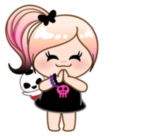 🙏 Стикер «eMo GirLz» для Telegram