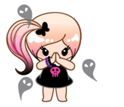 🙏 Стикер «eMo GirLz» для Telegram