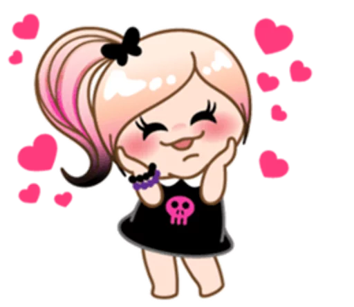 😸 Стикер «eMo GirLz» для Telegram