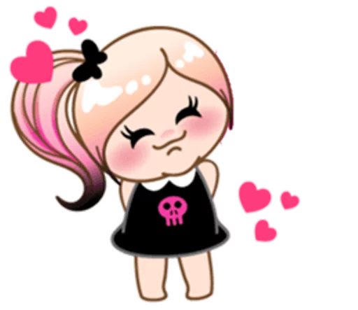 😺 Стикер «eMo GirLz» для Telegram