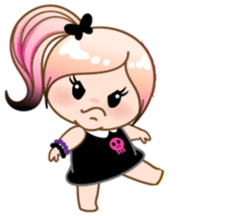 😠 Стикер «eMo GirLz» для Telegram