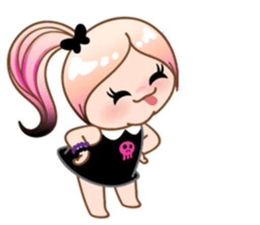 😝 Стикер «eMo GirLz» для Telegram