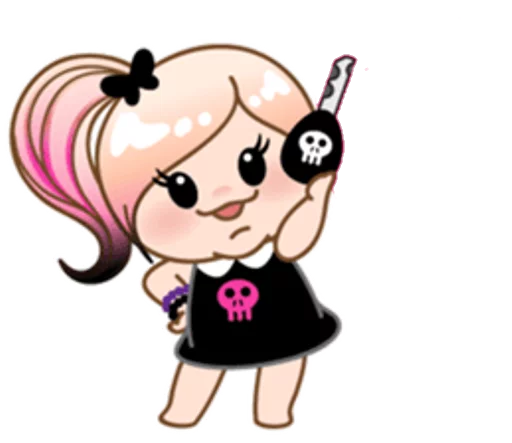 🔑 Стикер «eMo GirLz» для Telegram