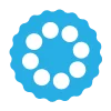 ⚙️ Эмодзи «Голубые буквы, таблички» для Telegram
