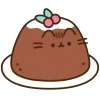 Стикер 34 🤩 pusheen - кот пушин в виде еды