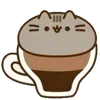 Стикер 44 🤩 pusheen - кот пушин в виде еды