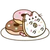 Стикер 49 🤩 pusheen - кот пушин в виде еды