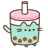 Стикер 7 🤩 pusheen - кот пушин в виде еды