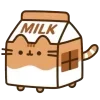 Стикер 6 🤩 pusheen - кот пушин в виде еды