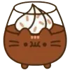 Стикер 15 🤩 pusheen - кот пушин в виде еды