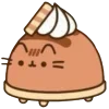 Стикер 13 🤩 pusheen - кот пушин в виде еды