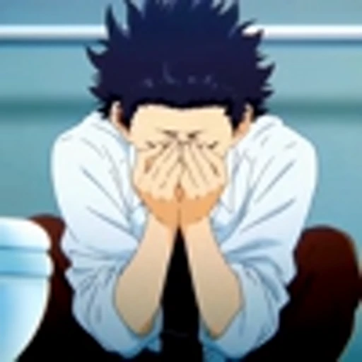 ☹️ Эмодзи «A Silent Voice movieФорма голоса Фильм» для Telegram