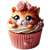 🧁 Эмодзи «Котики кексы» для Telegram