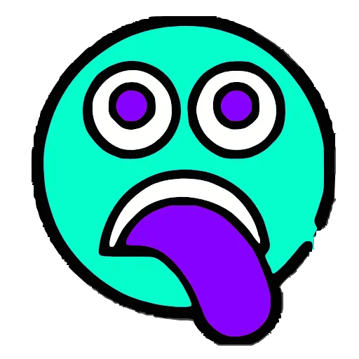 🤪 Эмодзи «Бирюзовые буквы и эмодзи» для Telegram