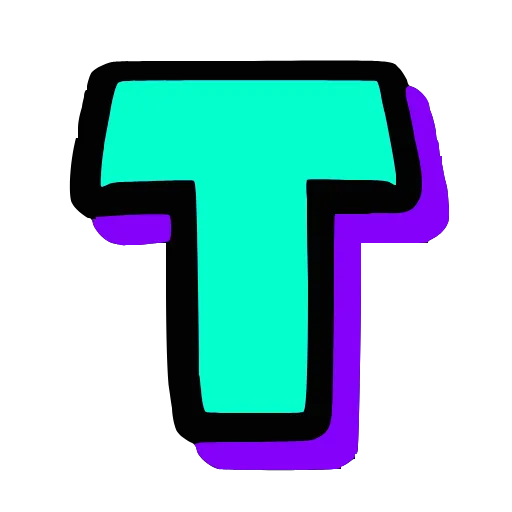 🩵 Эмодзи «Бирюзовые буквы и эмодзи» для Telegram