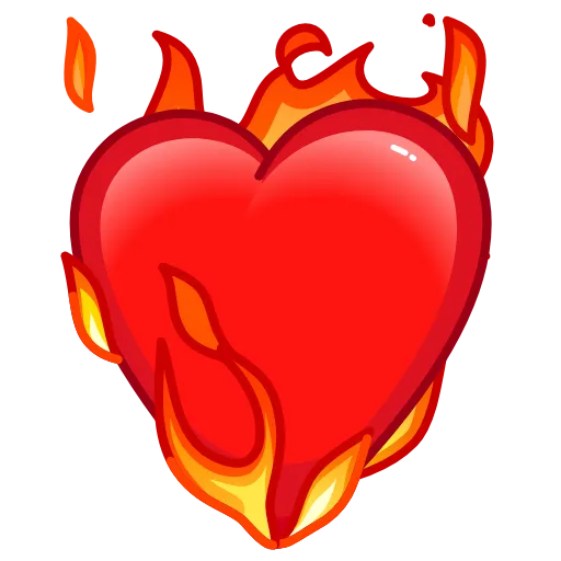 ❤️‍🔥 Стикер «Love Emoji» для Telegram