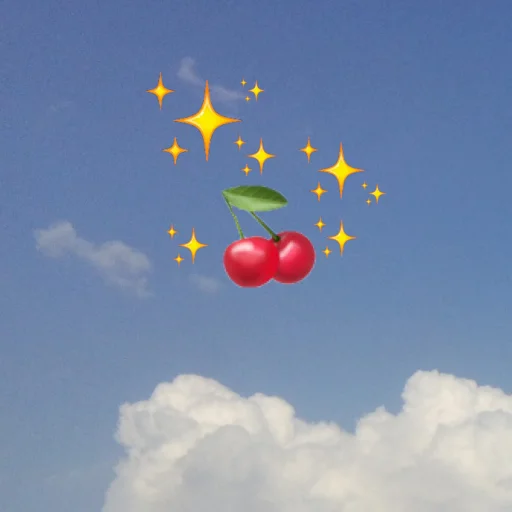 🍒 Стикер «emoji in the sky» для Telegram