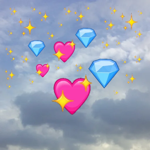 💖 Стикер «emoji in the sky» для Telegram