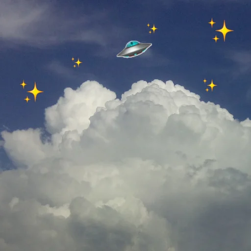 🛸 Стикер «emoji in the sky» для Telegram