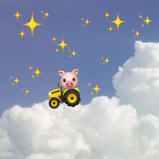 🐷 Стикер «emoji in the sky» для Telegram