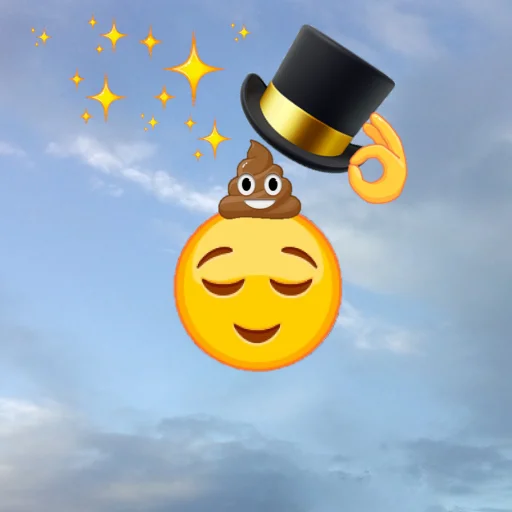 😌 Стикер «emoji in the sky» для Telegram
