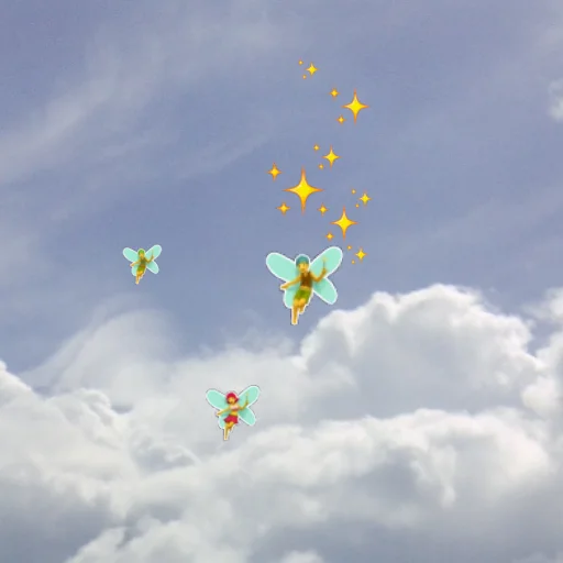 🧚 Стикер «emoji in the sky» для Telegram
