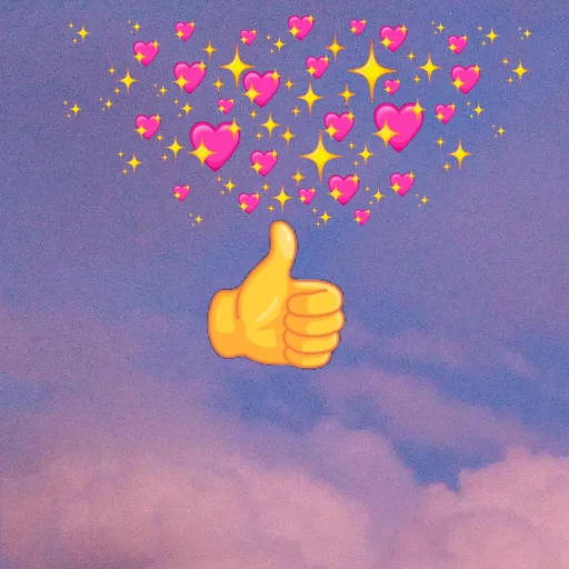 👍 Стикер «emoji in the sky» для Telegram