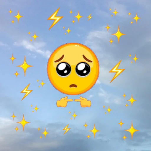 🥺 Стикер «emoji in the sky» для Telegram