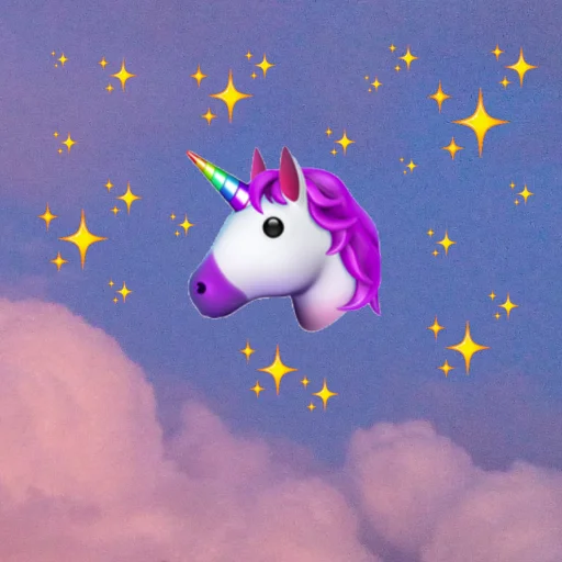 🦄 Стикер «emoji in the sky» для Telegram