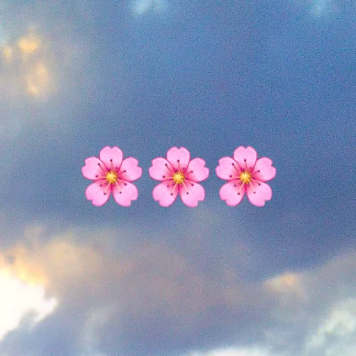 🌸 Стикер «emoji in the sky» для Telegram