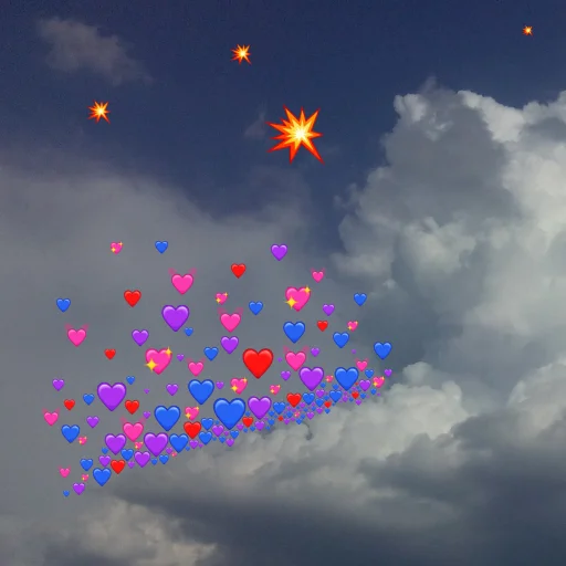 💥 Стикер «emoji in the sky» для Telegram