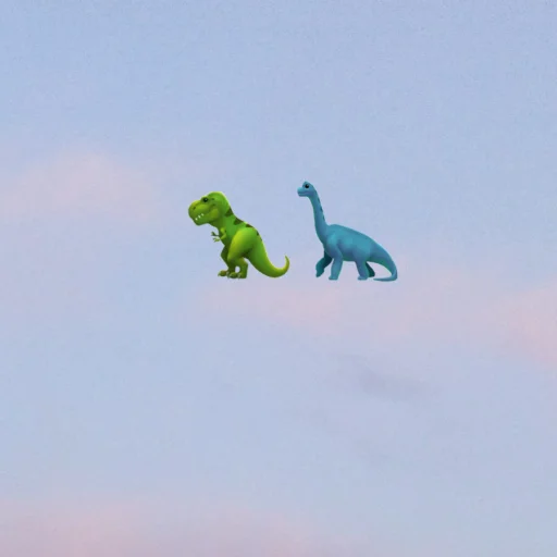 🦖 Стикер «emoji in the sky» для Telegram