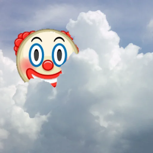 🤡 Стикер «emoji in the sky» для Telegram
