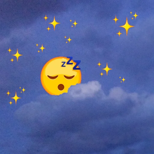 😴 Стикер «emoji in the sky» для Telegram