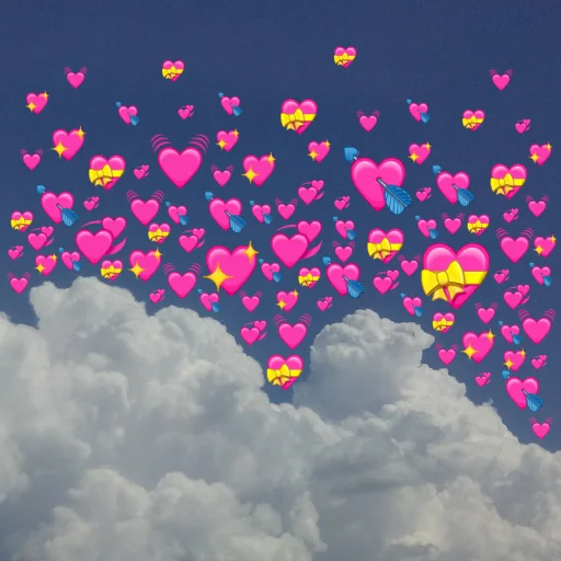 💞 Стикер «emoji in the sky» для Telegram