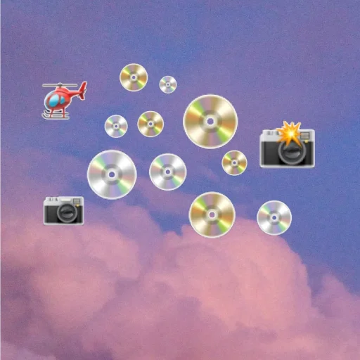 💿 Стикер «emoji in the sky» для Telegram